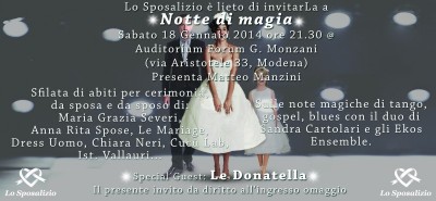 SFILATA "NOTTE DI MAGIA" - Lo Sposalizio (MO)